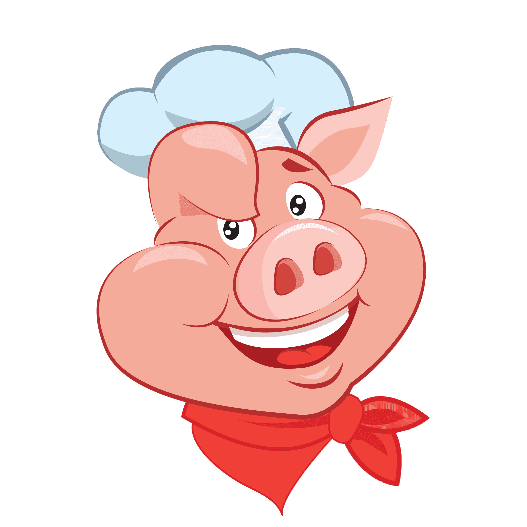 Pig BBQ Pork Logo